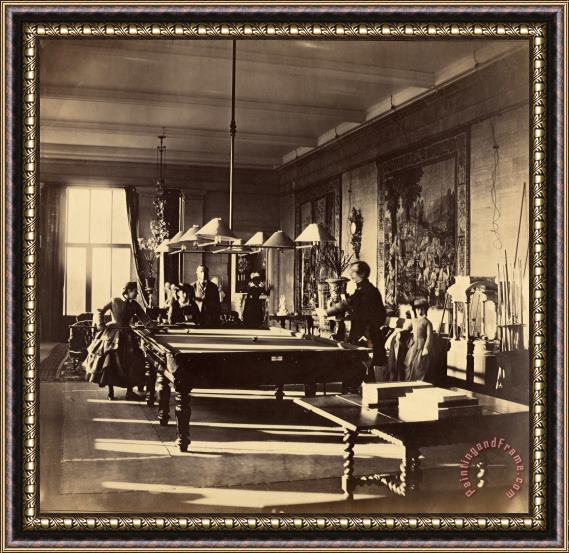 Roger Fenton  The Billiard Room, Mentmore Framed Print