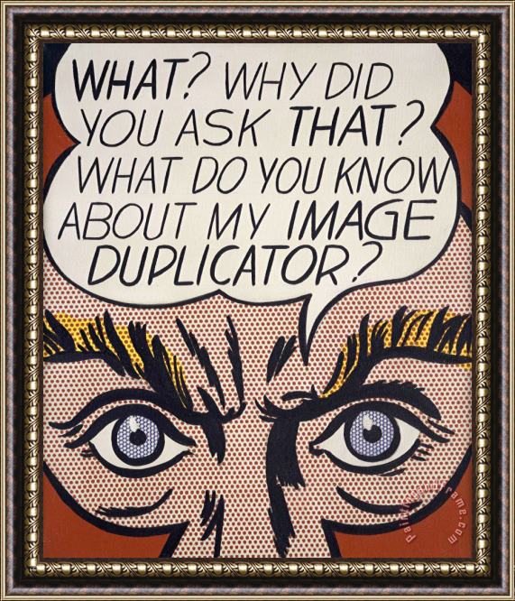 Roy Lichtenstein Image Duplicator, 1963 Framed Print