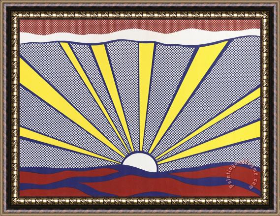 Roy Lichtenstein Sunrise, 1965 Framed Print