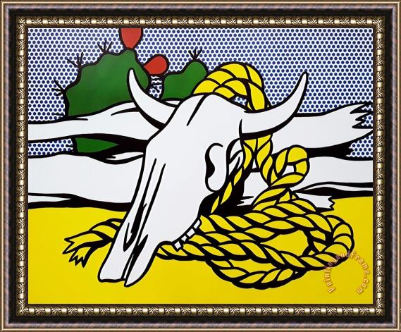 Roy Lichtenstein The West As Art, 1982 Framed Painting