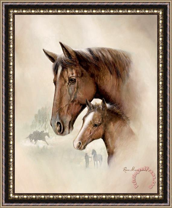 Ruane Manning Race Horse I Framed Painting