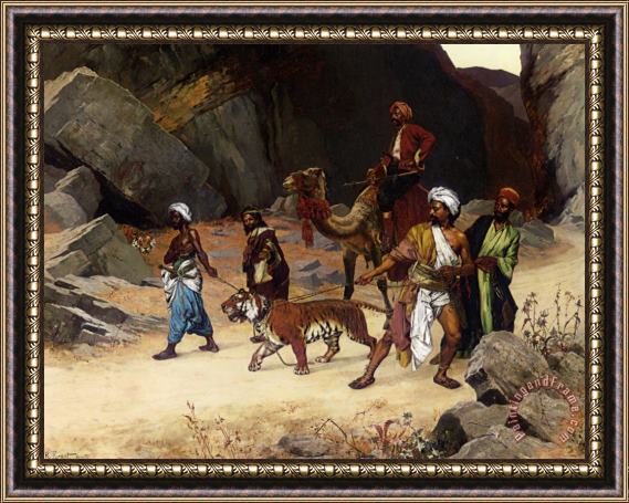 Rudolf Ernst The Return From The Tiger Hunt Framed Painting