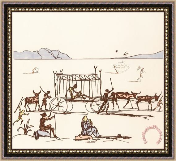Salvador Dali Judgement, From Historia De Don Quichotte De La Framed Painting