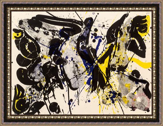 Sam Francis For Miro I (sf 35), 1963 Framed Painting