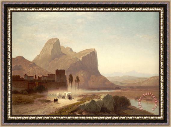 Samuel Colman Gibraltar From The Neutral Ground, C. 1863 1866 Framed Painting