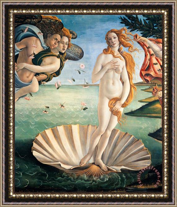 Sandro Botticelli Birth Of Venus Framed Painting