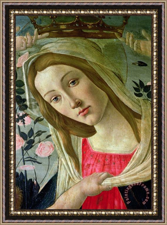 Sandro Botticelli Madonna and Child Crowned by Angels Framed Painting