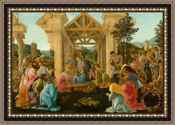 Sandro Botticelli The Adoration of The Magi Framed Painting