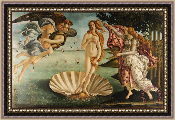 Sandro Botticelli The Birth Of Venus Framed Painting