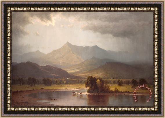 Sanford Robinson Gifford A Passing Storm in The Adirondacks Framed Painting