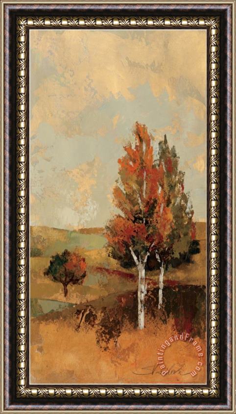 Silvia Vassileva Autumn Hills III Framed Painting