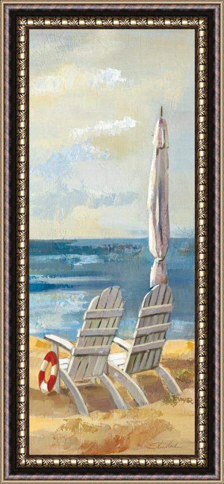 Silvia Vassileva Sunny Beach Panel Iv Framed Painting