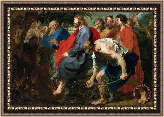Sir Anthony van Dyke Entry of Christ into Jerusalem Framed Print