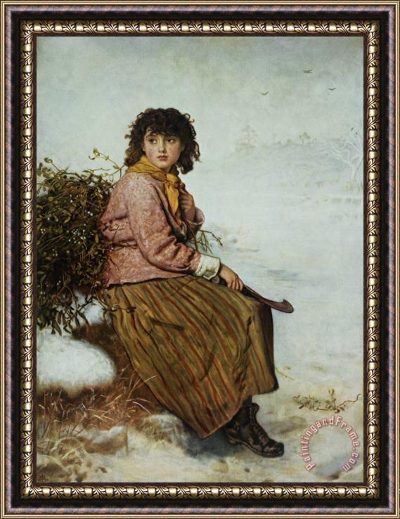 Sir John Everett Millais The Mistletoe Gatherer Framed Print