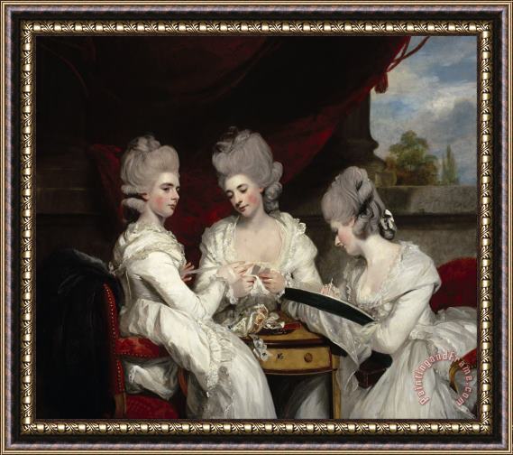 Sir Joshua Reynolds The Ladies Waldegrave Framed Painting