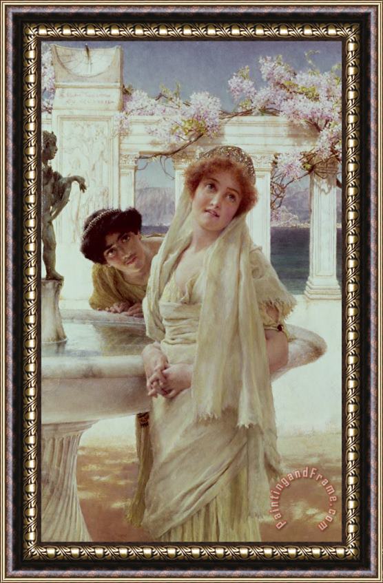 Sir Lawrence Alma-Tadema A Difference of Opinion Framed Painting