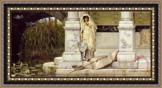 Sir Lawrence Alma-Tadema Roman Fisher Girl Framed Print