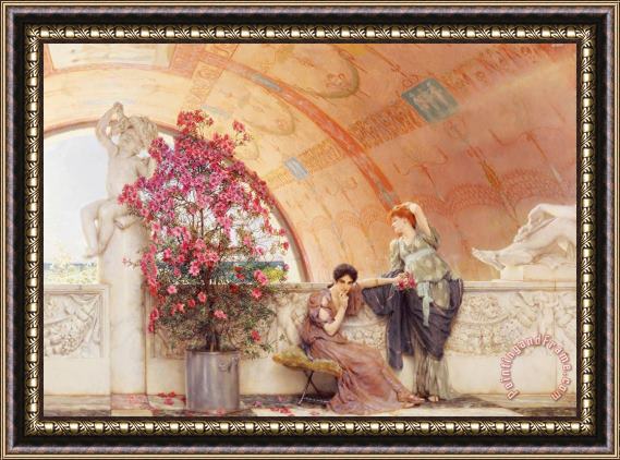 Sir Lawrence Alma-Tadema Unconscious Rivals Framed Painting