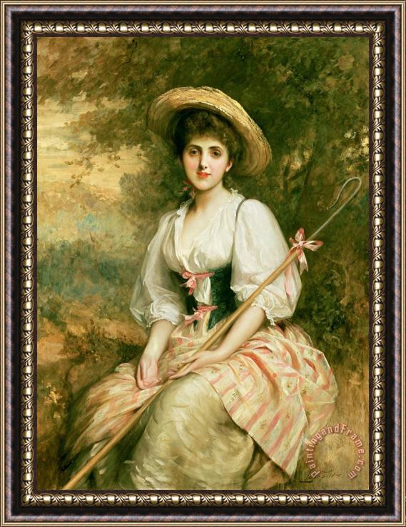 Sir Samuel Luke Fildes The Shepherdess Framed Print