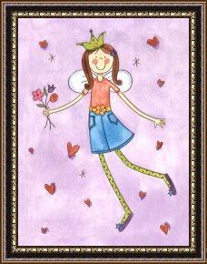 Pinocchio Wishes Upon a Star Framed Paintings - Felicity Wishes by Sophie Harding
