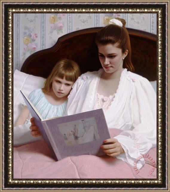 Stephen Gjertson Bedtime Story Framed Painting