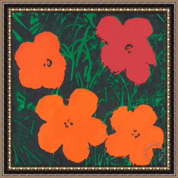 Sturtevant Warhol Flowers Framed Painting