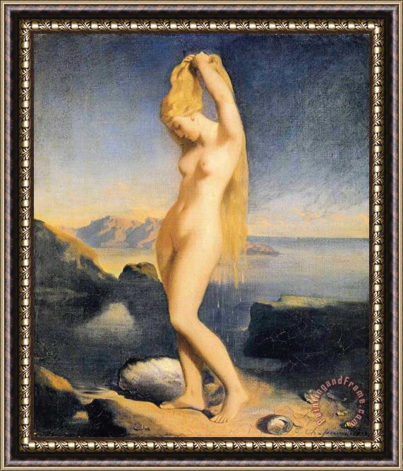 Theodore Chasseriau Venus Anadyomene Framed Painting