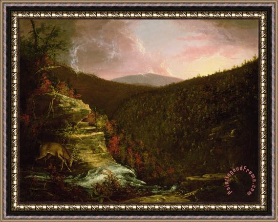 Thomas Cole From the Top of Kaaterskill Falls Framed Painting