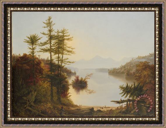 Thomas Cole View on Lake Winnipiseogee Framed Print