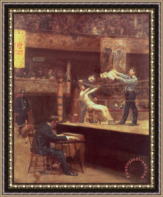 Thomas Cowperthwait Eakins Between Rounds Framed Painting
