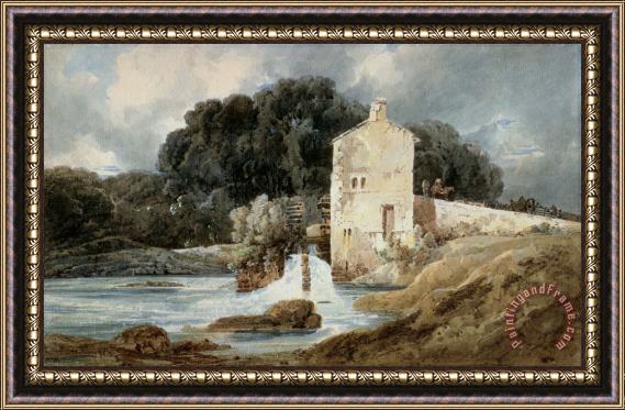 Thomas Girtin The Abbey Mill - Knaresborough Framed Painting