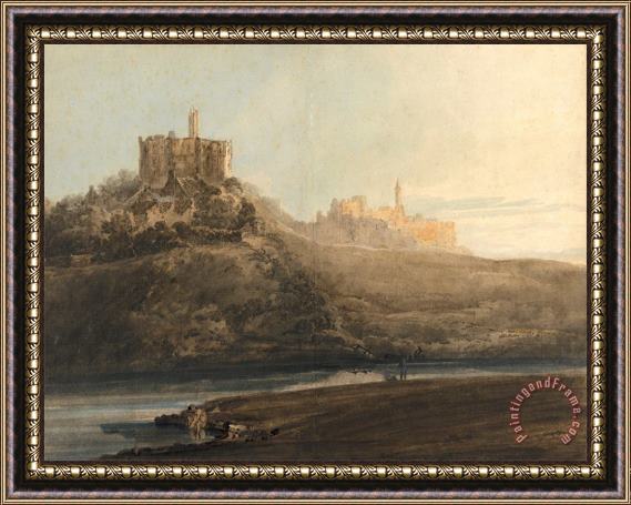 Thomas Girtin Warkworth Castle, Northumberland 2 Framed Painting