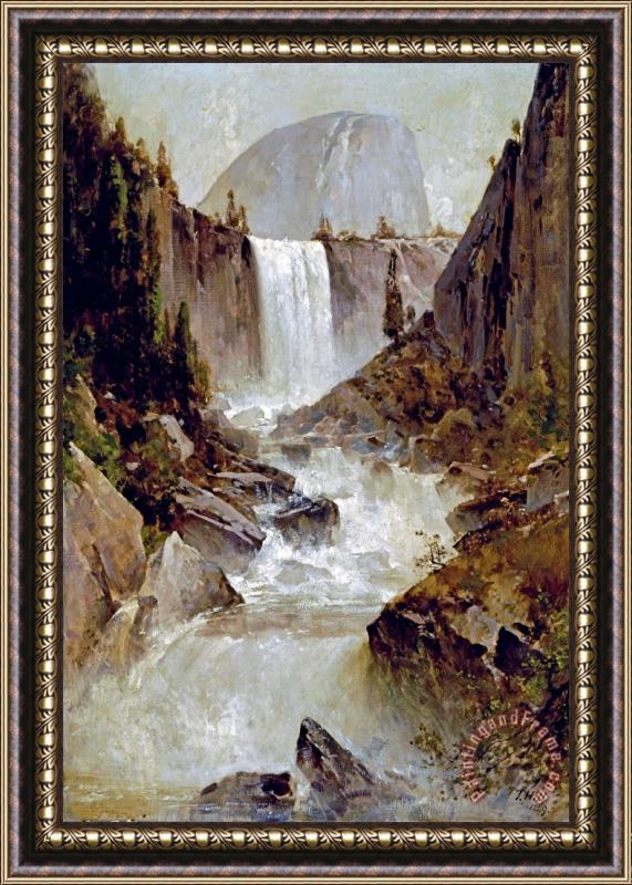 Thomas Hill Vernal Falls, Yosemite Framed Print
