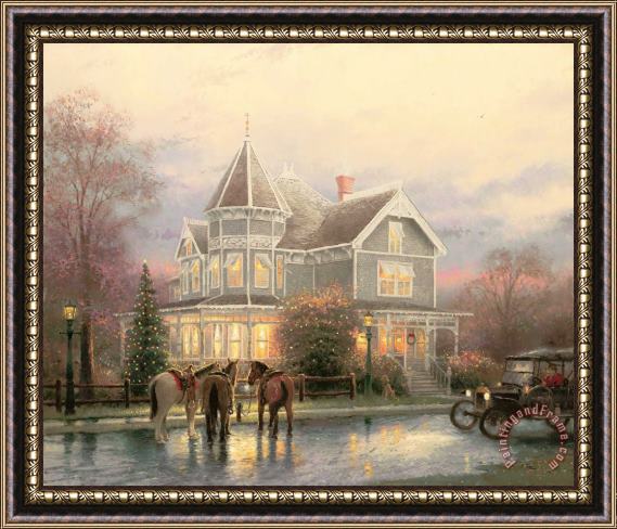 Thomas Kinkade Christmas Memories Framed Painting
