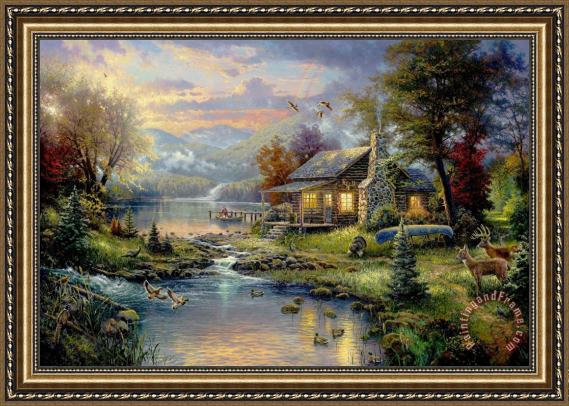 thomas-kinkade-nature-s-paradise-framed-print-for-sale