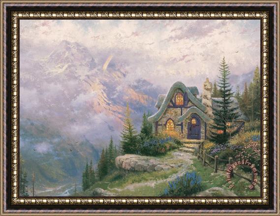 Thomas Kinkade Sweetheart Cottage Iii Framed Painting