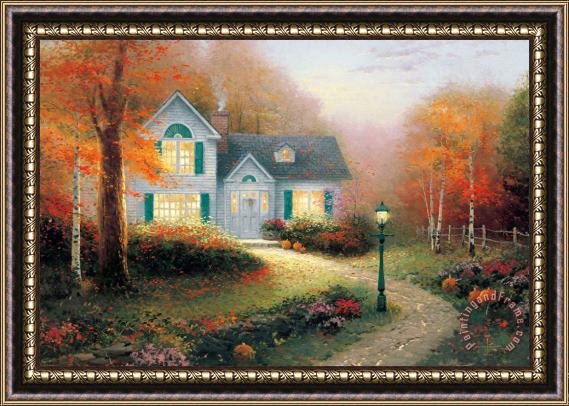 Thomas Kinkade The Blessings of Autumn Framed Painting