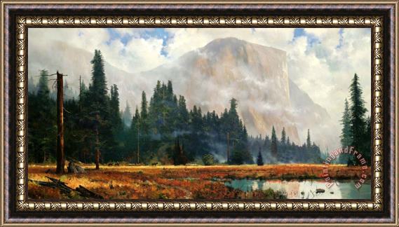 Thomas Kinkade Yosemite Meadow Framed Painting