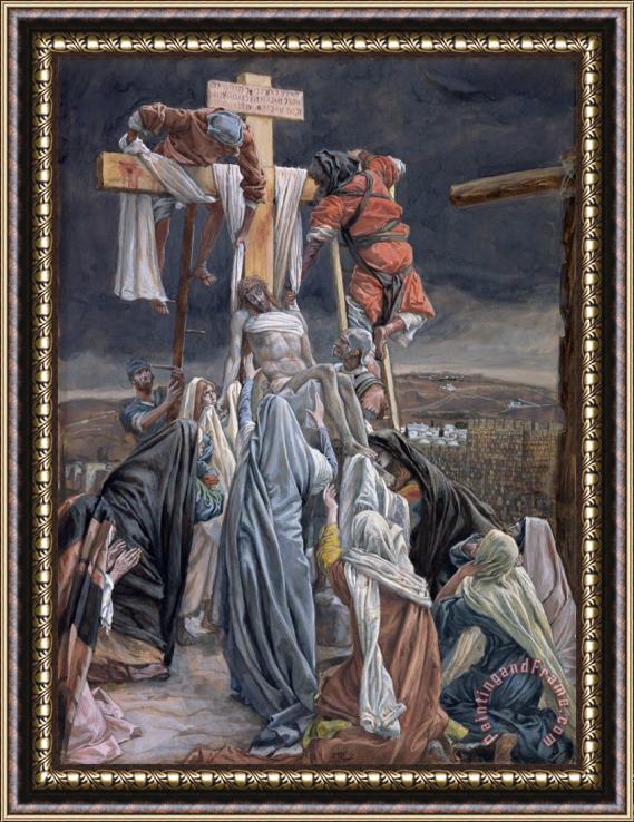 Tissot The Descent from the Cross Framed Print