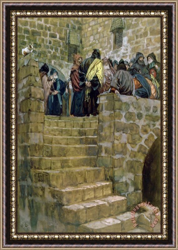 Tissot The Evil Counsel of Caiaphas Framed Painting
