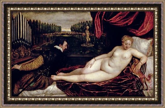 Titian Venus and the Organist Framed Painting