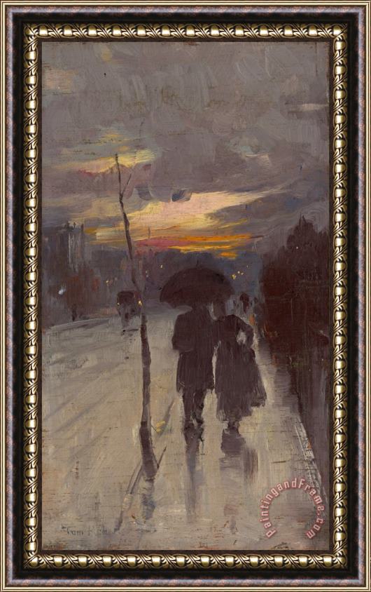 Tom Roberts Going Home Framed Painting