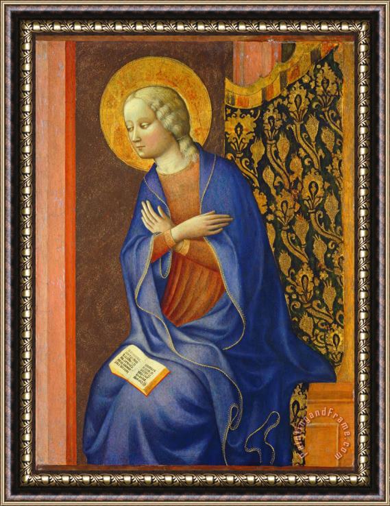 Tommaso Masolino da Panicale The Virgin Annunciate Framed Print