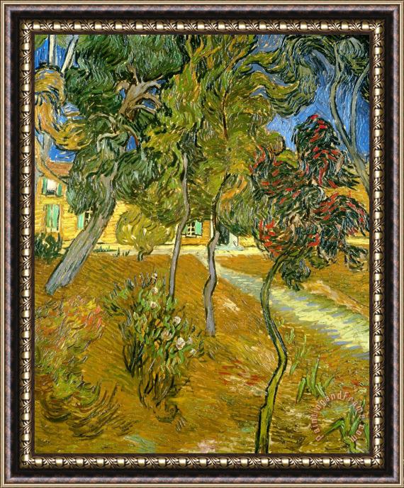 Vincent van Gogh Garden of Saint Paul's Hospital Framed Print