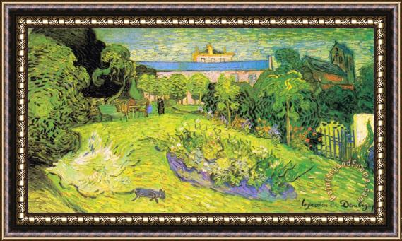 Vincent van Gogh The Garden of Daubigny Framed Print