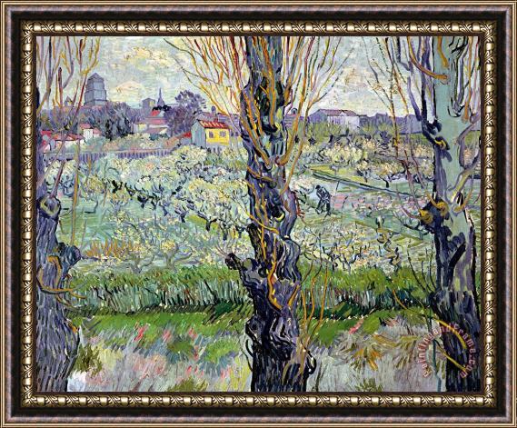 Vincent van Gogh View of Arles Framed Painting