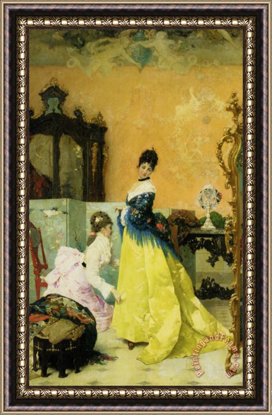 Vincenzo Capobianchi The Yellow Dress Framed Print