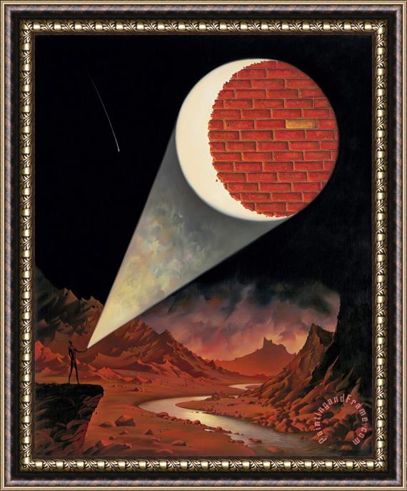 Vladimir Kush Dark Side of The Moon Framed Painting