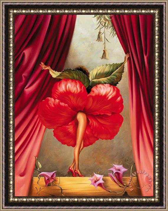 Vladimir Kush Hibiscus Dancer Framed Painting