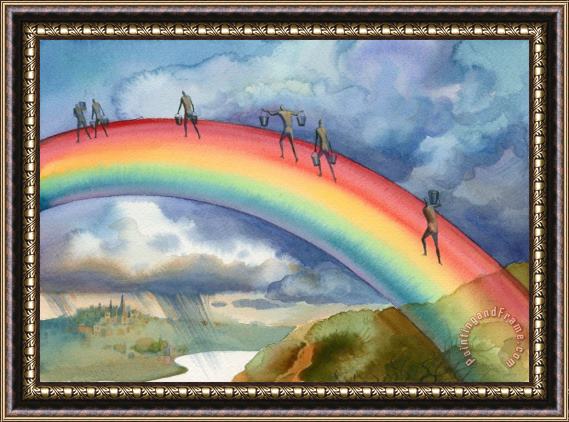 Vladimir Kush The Rainbow Framed Painting